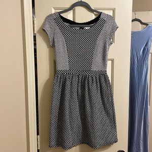 Black and white polka dot dress